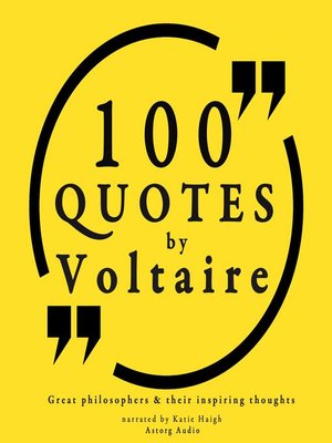 cover image of 100 quotes by Voltaire